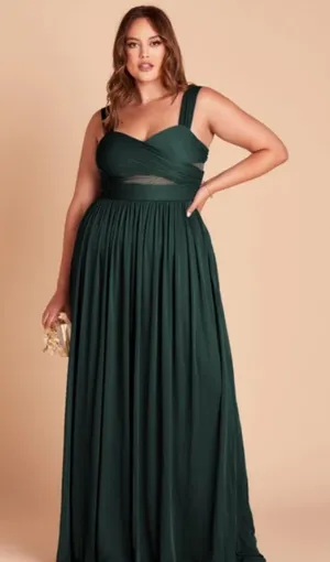 Birdy grey ELSYE DRESS MESH EMERALD bridesmaids dress size medium green wedding thumbnail 1