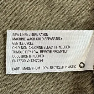 Universal Threads Linen Blend Olive Green Short Sleeves Shift Dress, Sz Large thumbnail 12