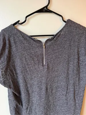 American Eagle Outfitters Charcoal Gray Scoop Neck Top Size Medium thumbnail 5