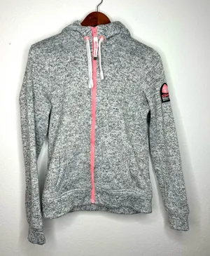 Superdry Gray‎ Storm Colour Pop Zip Hoodie thumbnail 1