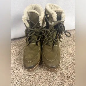 Sam Edelman Women’s Size 7 Kemper Wedge Booties Festival Anthropologie Boho‎ GUC thumbnail 4