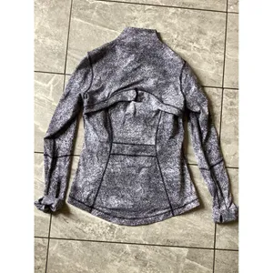 Lululemon Define Jacket Size 10 Black White Space Dye Full Zip Yoga Running Coat thumbnail 2