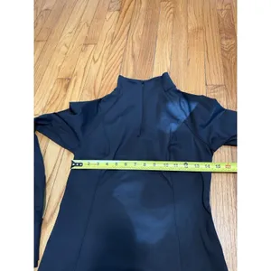 Beyond Yoga Fleeceback 1/4 Zip Pullover in Black Size Small thumbnail 9