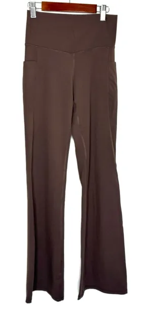 Member's Mark Brown Flare Yoga Pant Everyday Pockets NWT Womens XS thumbnail 1