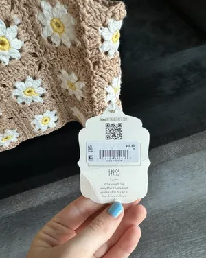 Altar'd State TAN COLORED Knit Sunflower Top thumbnail 5