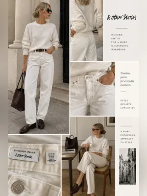 NWT & Other Stories Relaxed Tapered Jeans White Low Rise 28/30 thumbnail 3