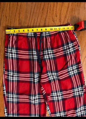 Stars Above Soft Red & Black lounger pants - Size Medium. Excellent condition. refer to measurements for accurate size. Measurements approximately 15” waste x 37” long. Priced to sell at as is condition. Non-smoking home. Don’t like my price, make reasonable offer. And thank you for checking my closet. thumbnail 5