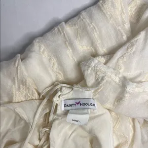 Dainty Hooligan Ivory Textured Mini Dress thumbnail 6