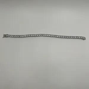 Moissanite Tennis Bracelet Silver 5mm 8 Inch Brand New VVS1 Crazy Shine No Pass thumbnail 2