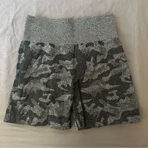 NWOT NVGTN Black Camo Seamless Shorts thumbnail 6