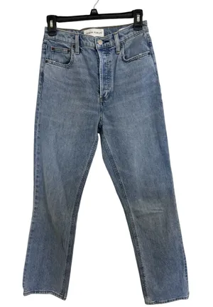 Aritzia Denim Forum Arlo High Rise Straight Button Fly Jeans 26 Organic Cotton thumbnail 1