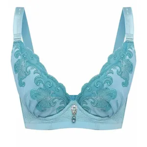 NWT Womens Fineying Lace Full Coverage Lace Embellished Bra - Sz 36C thumbnail 2