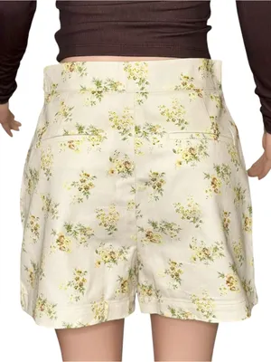 SÉZANE Kenny Cotton Shorts, Small Flowers, FR40/US8 thumbnail 6