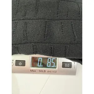 Raey Black Organic Cotton Textured Pointelle Crochet Knit Sweater‎ Dress Italy thumbnail 8