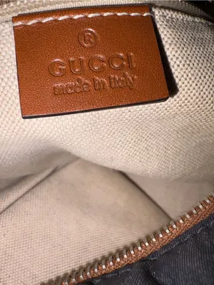 Gucci Gg Crossbody Tote Bag in Navy with Tan Strap thumbnail 12
