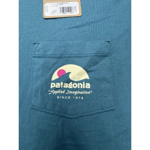 Patagonia Women's Long Sleeve Cut Pocket T-Shirt Wetland Blue XL NWT thumbnail 3