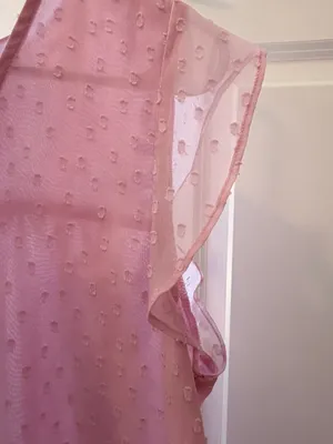 Ann Taylor LOFT Pink Ruffled Blouse Size Medium thumbnail 4