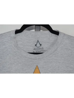 Assassin's Creed Graphic T-Shirt XL Gray Gaming Logo Tee Video Gamer thumbnail 2