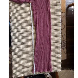SKIMS Ribbed Sheer Lounge Pants Large high rise comfortable layered luxury thumbnail 8