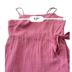 Cotton Candy LA Abbeline Bow Wrap Dress Pink Size L Womens Mini Party Cocktail⁠ thumbnail 10