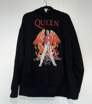 Queen Freddy Mercury Black Hoodie Size 3X thumbnail 1