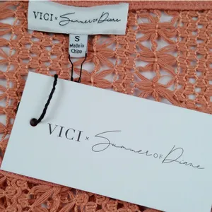 VICI x Summer of Diane Crochet Long Sleeve Top Small Orange Summer Vacation NWT thumbnail 5