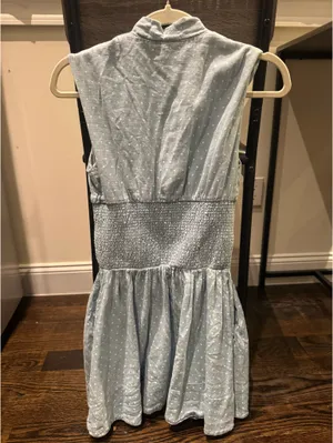 Anthropologie Tommie Smocked Front Zip Mini Shirt Dress thumbnail 3