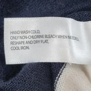 Color Block Top Navy and‎ Cream 3/4 Sleeve Round Neck Sweater thumbnail 7