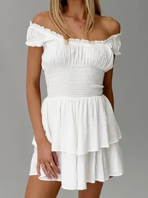 Princess Polly White Romper thumbnail 1