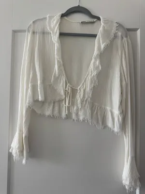ZARA Sheer Top thumbnail 1