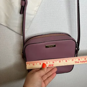 Kate Spade Newbury Lane Cammi Crossbody Bag‎ Leather Mauve Purple Camera Purse thumbnail 3