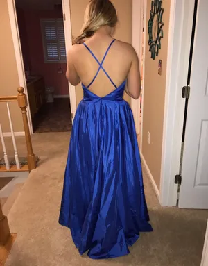 Royal Blue Prom Dress thumbnail 3