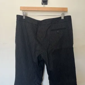 BURBERRY London Stripped Wide Wool leg pants black‎ sz 12 thumbnail 12