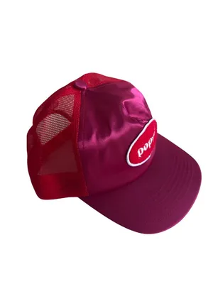 POPPI Pink Red Mesh Trucker Hat Cap NEW without tags thumbnail 2