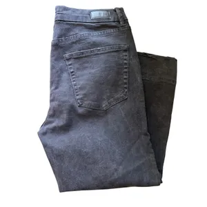 Umgee Black Denim Wide Leg Cropped Raw Hem Pants J4040 thumbnail 5