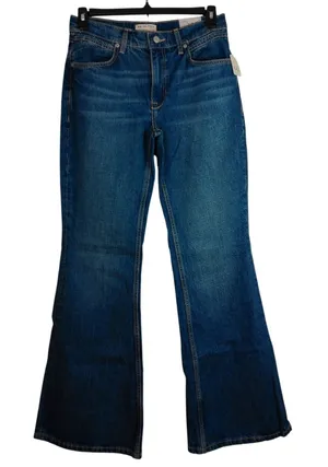We The Free Free People‎ Humble Flare Jeans Blue Denim High Rise 70s 28 NEW thumbnail 1