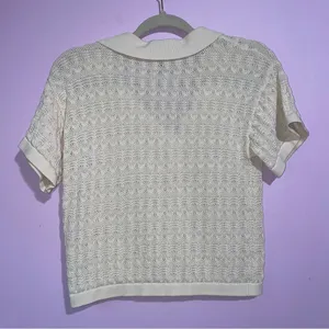 Princess Polly Elizondo Set Womens Size XS Cream Crochet Knit Wide Leg Resort thumbnail 12