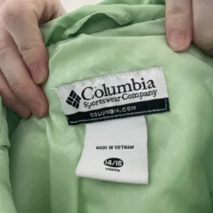 Vintage Columbia Light Green Quilted Puffer Jacket thumbnail 6