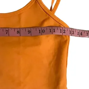 Balance Athletica Orange Cropped Tank Top Size Small‎ thumbnail 7