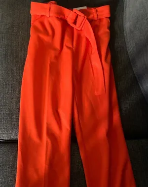 Jules & Leopold Orange belted ankle length pants - nwt thumbnail 2