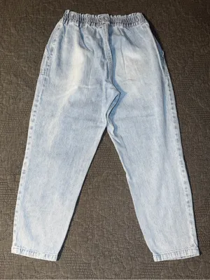 Easel Paperbag Distressed Jeans-Light Blue Women’s Size-M thumbnail 4