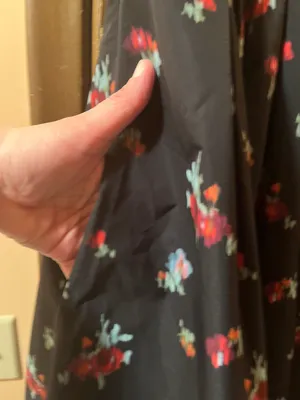 Hill House The Rosalind Dress in Black Ikat Floral Taffeta thumbnail 10
