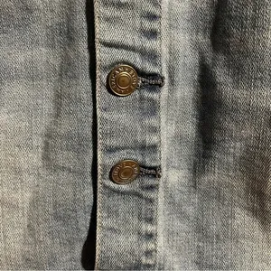 American Eagle Super Stretch High Rise Button Denim Skirt Size‎ 6 Cotton 90’s thumbnail 8