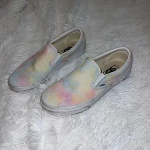 Vans Tie Dye Slip on Shoe size women’s 9 men’s 7.5 Pink Blue and Yellow thumbnail 6