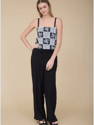 NEW The Workshop Floral Embroidered Checkered Lace Spaghetti Strap Top – Small thumbnail 4