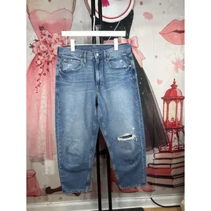 GAP Jeans Women's Sz 28 6R Distressed Loose High Rise Stretch Denim Mom thumbnail 2