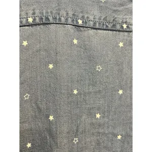Thread & Supply Blue‎ Tencel Star Print Button Down Shirt Dress Small D4287TCTJ thumbnail 8