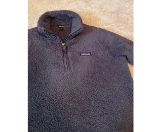 Patagonia Los Gatos Fleece Pullover Jacket Smolder Blue Womens Size Medium thumbnail 2
