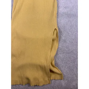 Free People Beach Last Minute Midi Dress In Yellow M Ribbed Multi Wear Options thumbnail 8