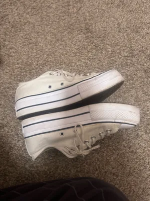 Low top white platform converse  thumbnail 9